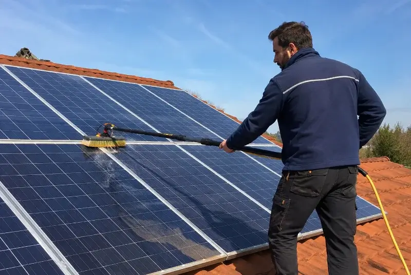 Nettoyage et entretien de panneaux solaires à Saubrigues